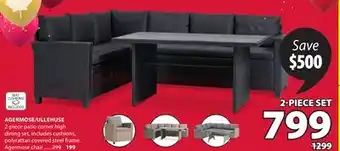 JYSK AGERMOSE ULLEHUSE 2-piece patio corner high dining offer