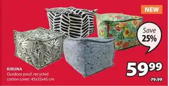 JYSK KIRUNA Outdoor pouf offer