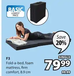 JYSK F3 Fold-a-bed offer