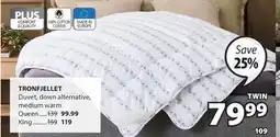 JYSK TRONFJELLET Duvet offer