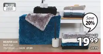 JYSK Beaver Lux Bath mat offer