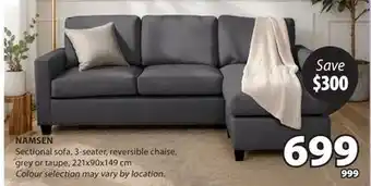 JYSK NAMSEN Sectional sofa offer