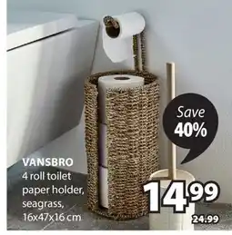 JYSK VANSBRO 4 roll toilet paper offer
