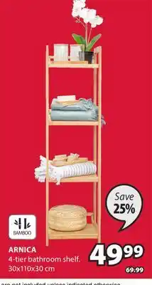 JYSK ARNICA 4-tier bathroom shelf offer