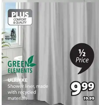 JYSK ULRIKKE Shower liner offer