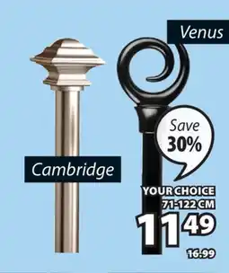 JYSK Cambridge Single Curtain Rod Kit offer