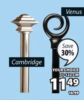 JYSK Cambridge Single Curtain Rod Kit offer