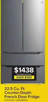 Leon's L2 Stainless Steel Counter-Depth French Door Refrigerator (22.48 Cu.Ft.) - LRQ23B4AST offer