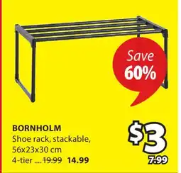 JYSK BORNHOLM Shoe rack offer