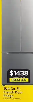 Leon's L2 Stainless Steel French Door Refrigerator (18.4 Cu.Ft.) - LRF18B5AST offer