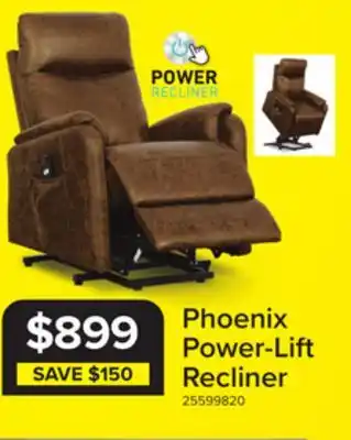 Leon's Phoenix Power Lift Recliner Chair - Brown offer