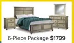 Leon's Emma 6-Piece Queen Bedroom Package - Oak offer