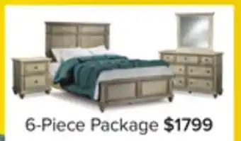 Leon's Emma 6-Piece Queen Bedroom Package - Oak offer