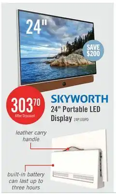 The Brick Skyworth Companion Portable 1080p FHD LED Display w/ Google TV (24P100) offer