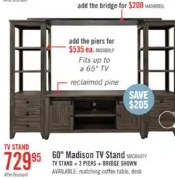 The Brick 60 Madison TV Stand offer