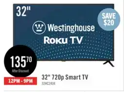 The Brick Westinghouse 32 HD Roku Smart TV offer