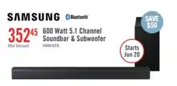 The Brick Samsung HW-B650F 3.1-Channel 370 W Soundbar with Wireless Subwoofer offer