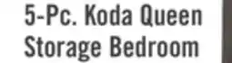 The Brick Koda 5pc Bedroom Set with Storage Bed, Dresser & Mirror, Wooden, Grey - Queen Size offer