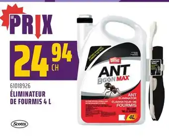 Gagnon - La Grande Quincaillerie ÉLIMINATEUR DE FOURMIS 4 L SCOTTS offer