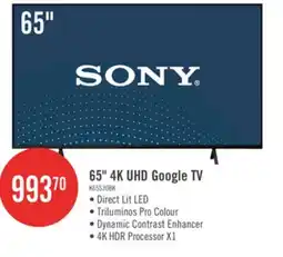 The Brick Sony 65 Bravia 3 LED 4K HDR10 Dolby Vision Motionflow XR 60Hz Google Smart TV (K65S30) offer
