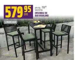 Gagnon - La Grande Quincaillerie ENSEMBLE DE BAR HIGHLAND CORRIVEAU offer
