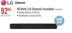 The Brick LG 2.0 CH Bluetooth Dolby Atmos DTS:X Soundbar (SK1.ACANLLK) offer