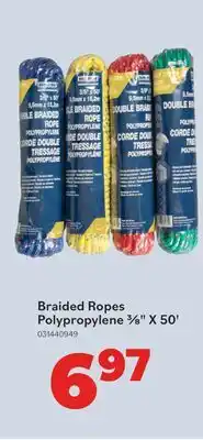 Matériaux Pont Masson Braided Ropes Polypropylene 3/8 X 50' offer