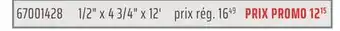 Gagnon - La Grande Quincaillerie PLINTHE EN MDF AVEC APPRÊT BLANC 1/2 x 4 3/4 x 12' offer