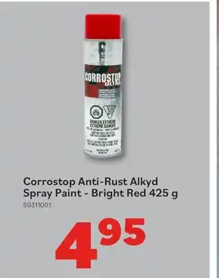 Matériaux Pont Masson Corrostop Anti-Rust Alkyd Spray Paint - Bright Red - 425 g offer