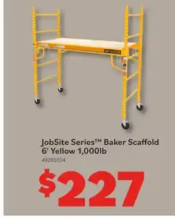 Matériaux Pont Masson JobSite Series(TM) Baker Scaffold - 6' - Yellow 1000lb offer