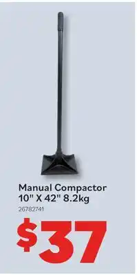 Matériaux Pont Masson Manual Compactor 10X42 18.1lb offer