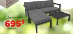Matériaux Pont Masson L Shaped sofa offer