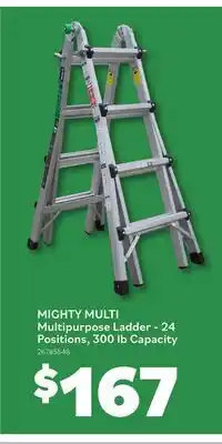 Matériaux Pont Masson MIGHTY MULTI Multipurpose Ladder - 24 Positions, 300 lb Capacity offer
