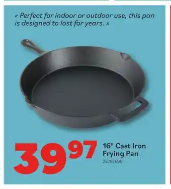 Matériaux Pont Masson 16 Cast Iron Frying Pan offer