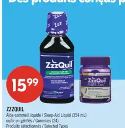 Pharmaprix ZZZQUIL Sleep-Aid Liquid (354 mL) or Gummies (24) offer