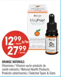 Pharmaprix ORANGE NATURALS Vitamin or Natural Health Products offer