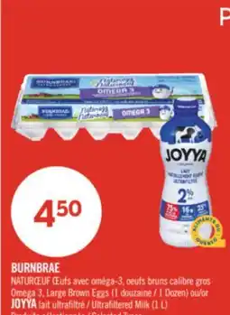 Pharmaprix BURNBRAE Omega 3, Large Brown Eggs 1 Dozen or Ultrafiltered Milk (1 L) offer