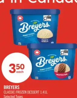 Shoppers Drug Mart BREYERS CLASSIC FROZEN DESSERT offer