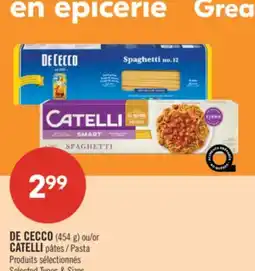 Pharmaprix DE CECCO 454 g or CATELLI Pasta offer