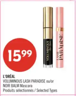 Pharmaprix L'ORÉAL VOLUMINOUS LASH PARADISE or NOIR BALM Mascara offer