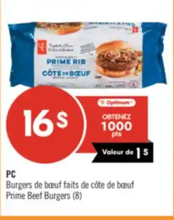Pharmaprix PC Prime Beef Burgers offer