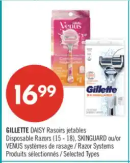 Pharmaprix GILLETTE DAISY Disposable Razors (15-18) SHINGUARD or VENUS Razor Systems offer