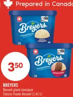 Pharmaprix BREYERS Classic Frozen Dessert offer