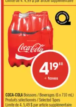 Pharmaprix COCA-COLA Beverages offer
