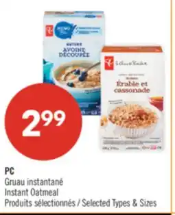 Pharmaprix PC Instant Oatmeal offer