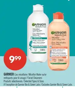 Pharmaprix GARNIER Micellar Water or Facial Cleansers offer