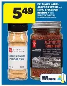 Real Canadian Superstore PC Black Label Aleppo Pepper or PC Spices or Blends offer