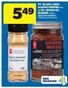 Real Canadian Superstore PC Black Label Aleppo Pepper or PC Spices or Blends offer