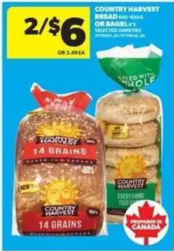Real Canadian Superstore COUNTRY HARVEST BREAD OR BAGELS offer