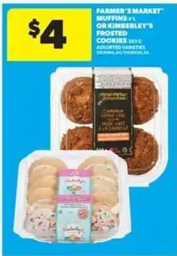 Real Canadian Superstore Farmer's Market Muffins or Kimberley's Frosted Cookies offer